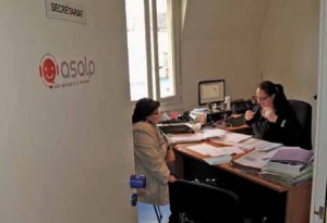 L’essentiel du travail d’Asalp se faisant à domicile, l’entreprise possède de petits locaux boulevard Richelieu.