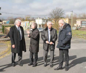 Jean-François Dardenne et Michel Delmas de la visite du site par les repreneurs, fin février.