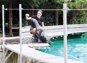 Élodie Flautre, l'amie des otaries.