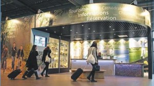 Le point info tourisme de l’aéroport de Beauvais : la vitrine de la destination.