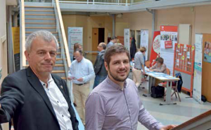 Jean-Pierre Blimond, président du Club des entrepreneurs, et Paul Hue, adhérent depuis un an.