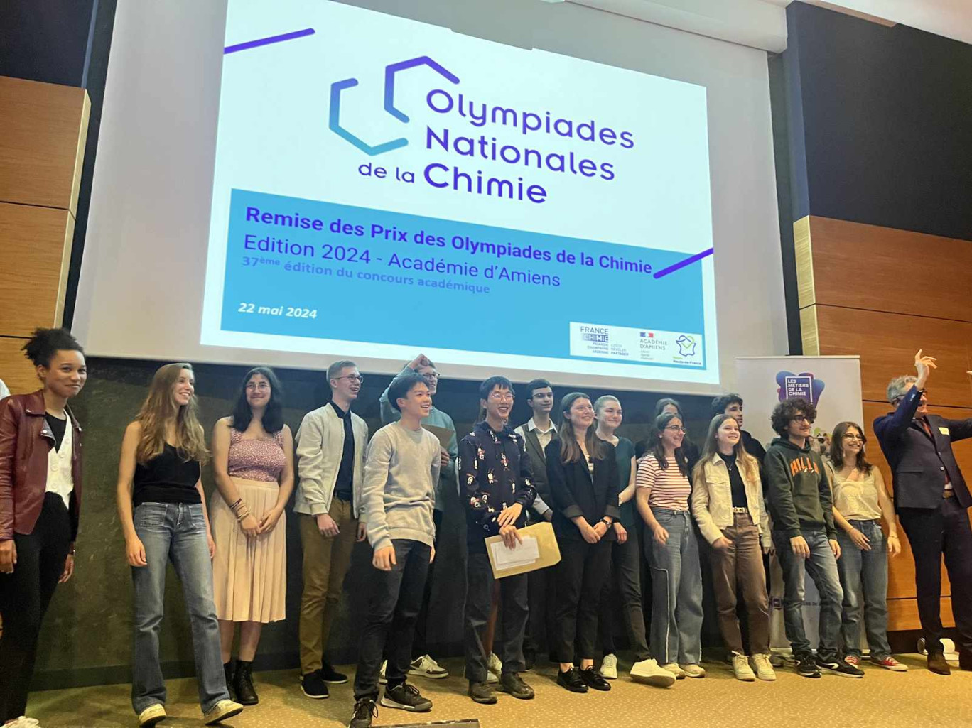 Les élèves de Picardie participants aux Olympiades de la chimie ont été mis à l'honneur à Saint-Quentin.