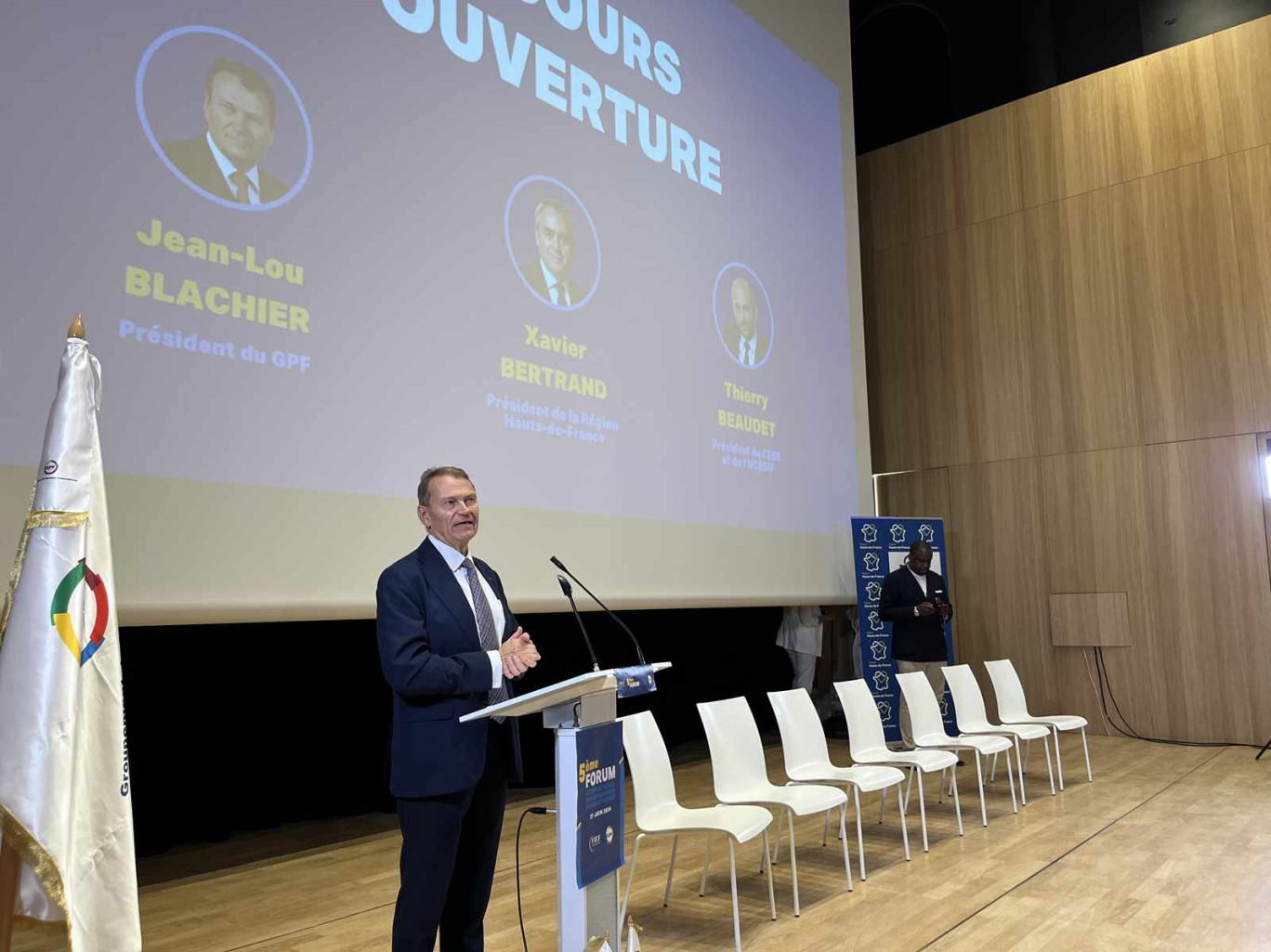 Jean-Lou Blachier, président du Groupement patronal francophone, organisateur du Forum international des entreprises francophones.