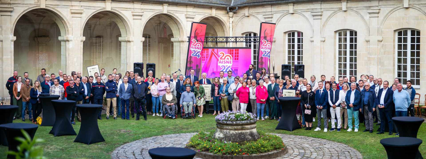 Les acteurs sportifs, associatifs et territoriaux reçus au Département. (c) Département de l'Aisne