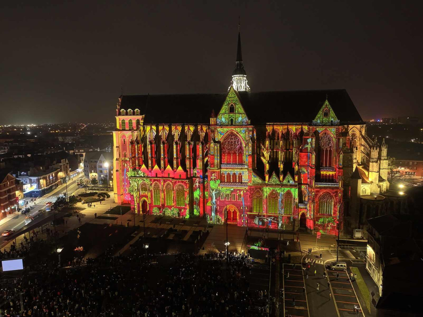 Un mapping à découvrir jusqu'au 29 décembre. (c) Ville de Saint-Quentin