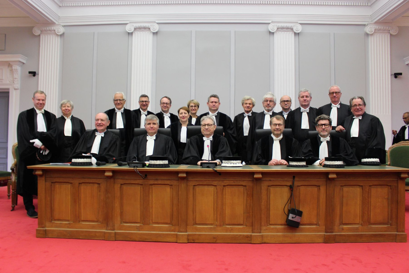 Le tribunal de commerce d'Amiens, sous la présidence de Claude Bonnart.