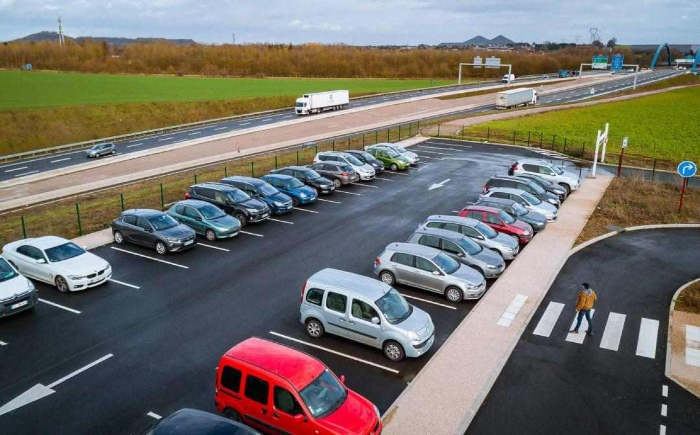 Une aire d'autoroute de la SANEF. (c) SANEF