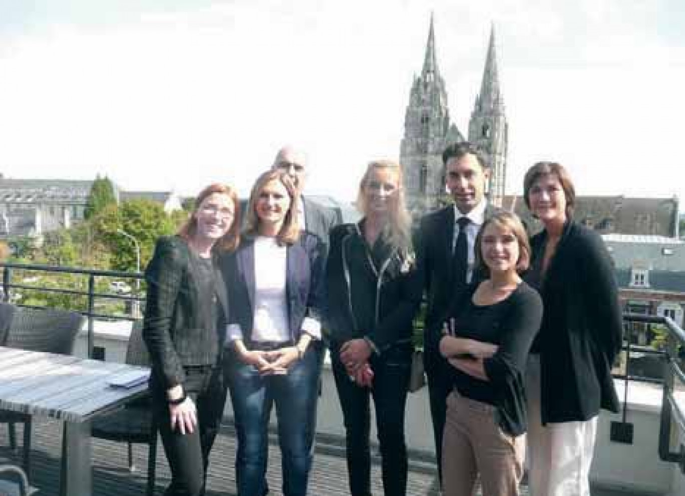 L’inauguration avec Elodie Gossuin.