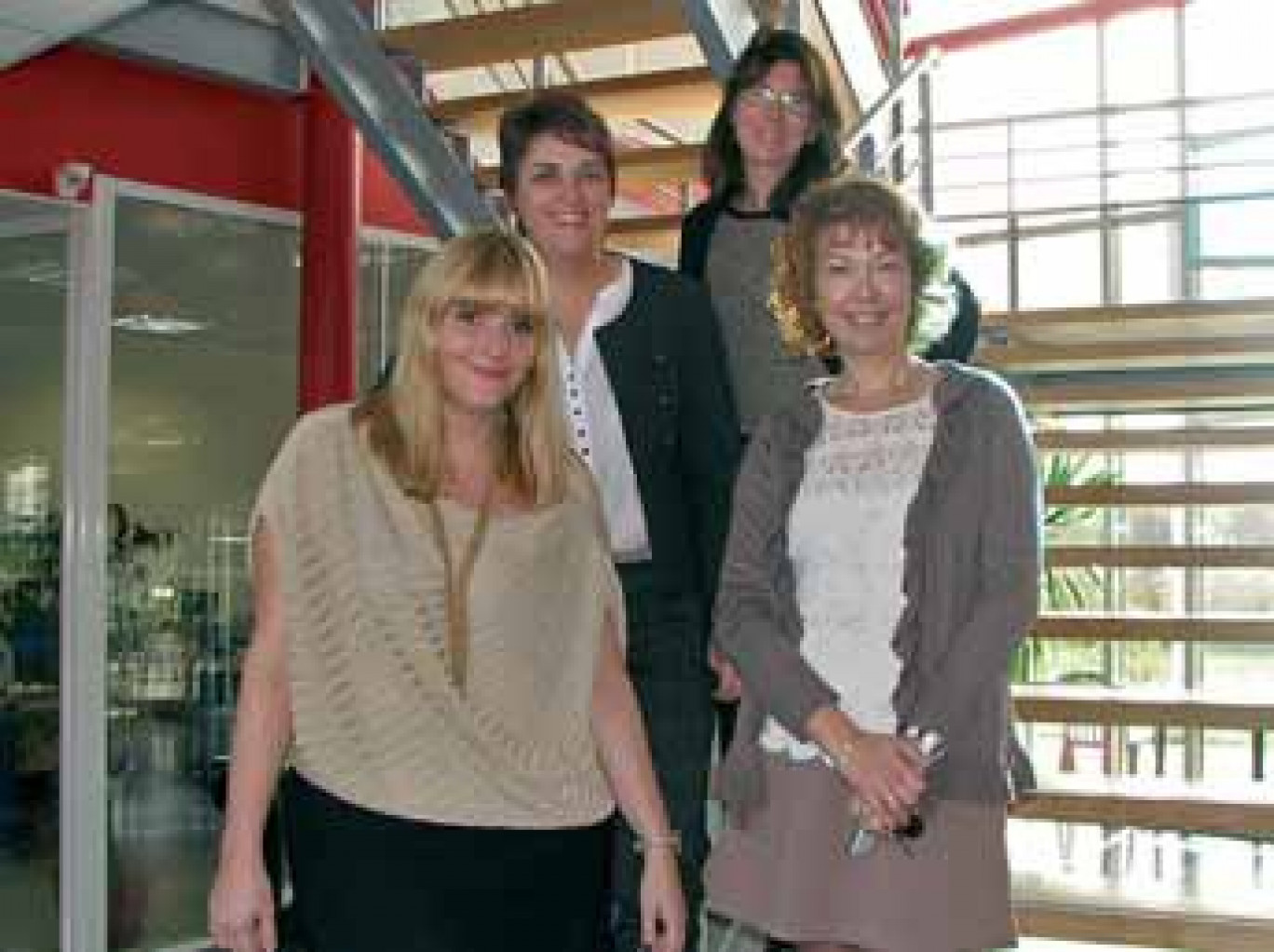 Julie Bertin, Elisabeth Watripon, Laetitia Thévenin et Corinne Devambez (de g. à d.), quatre entrepreneuses bien dans leur peau et dans leur métier.