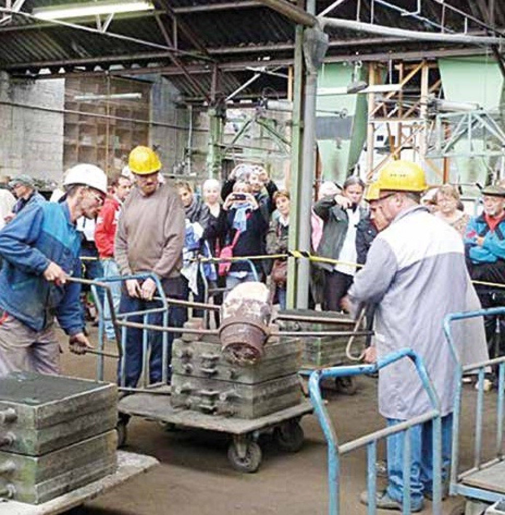 Le public s'était déplacé massivement à la fonderie SIC au moment de sa journée du patrimoine, organisée en septembre 2013. 